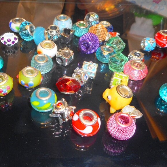 35 or more Euro Beads ... mystery box ... large hole beads - Picture 2 of 14